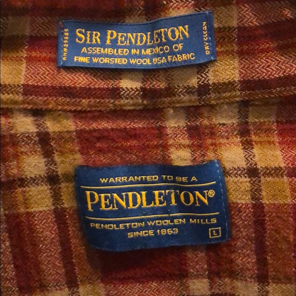 Pendleton  Sir Pendleton Plaid Shirt - Picture 2 of 4